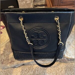 Tory Burch Fleming Black Tote